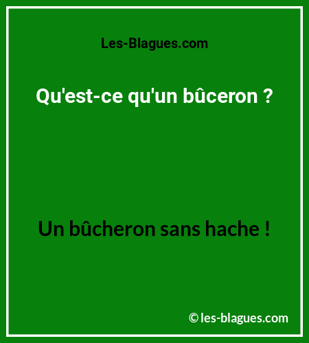 Blague Devinette Buceron