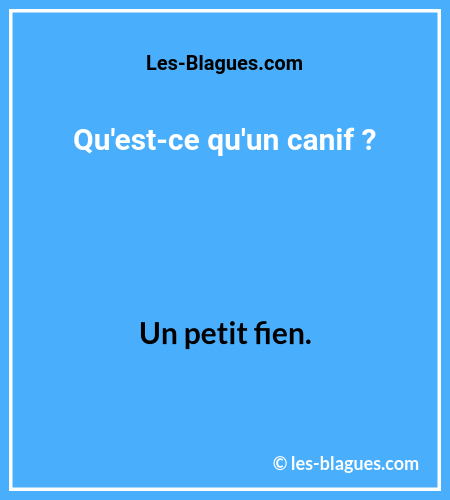 Blague Devinette Canif