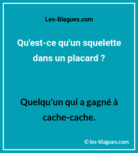 Blague Devinette Squelette