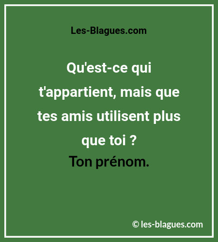 Énigme facile AppartientMaisPeuUtilise