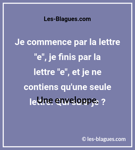 Énigme facile CommenceParE