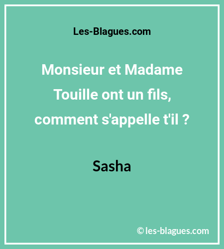 Blague Monsieur et Madame Touille